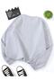 Unisex Miami Printed Gray Sweatshirt - 5