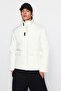 Ecru Puffer Winter Jacket - Regular Fit, with Pockets TMNAW22MO0090 - 2