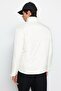 Ecru Puffer Winter Jacket - Regular Fit, with Pockets TMNAW22MO0090 - 5