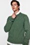 Mint Unisex Fit Yünlü Bisiklet Yaka Reglan Kol Dokulu Triko Kazak TMNAW22KZ0290