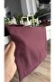 Royal Linen Textured Plum Short Runner 1 Piece (Napkin Not Included) - 8