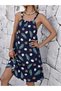 Women's navy blue coconut and mint leaf 2-pack Patterned Dress - 2