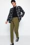 Haki %100 Pamuk Relax Fit Boyfriend Jeans Kot Pantolon TMNAW23JE00043