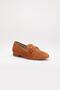 Women's Brown Daily Genuine Leather Premium Suede Casual Ring Detailed Comfortable Loafer - 6