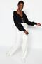 Siyah Süper Crop Basic Fiyonklu Triko Hırka TWOAW24HI00315 - 9