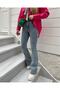 Poema Spanish High Waist Colorfast Blue Snow Jeans Flare Jean - 2