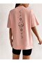 Women's Moon and Sun 'Sun and Moon' Printed 100% Cotton Crew Neck Oversize T-shirt