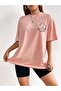 Women's Moon and Sun 'Sun and Moon' Printed 100% Cotton Crew Neck Oversize T-shirt - 3