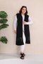 Long Viscose Combed Cotton Vest with Lace Detail - 5