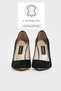 WOMEN'S BLACK SUEDE GENUINE LEATHER HEELED STILETTO SHOES, NUMBER 35-40 - 4