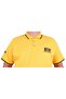 Large Size Polo Collar T-Shirt Ninety Seven 23417 YELLOW - 5