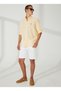 Comfort Fit Button Collar Dark Yellow Men's Shirt - 3