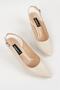 WOMEN'S BEIGE GENUINE NATURAL LEATHER HEELS NUMBER 35-40 - 5