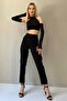 Karam High Waist Black Mom Jeans Power Lycra Flexible Jeans - 4