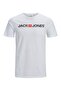 O Neck Printed White Men's T-Shirt Jjecorp Logo Tee Ss Crew Neck Noos - 5