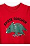 Printed Boy's Red Sweatshirt 4WMB10029TK - Toddler - 4