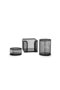 Metal Desktop Set Black (3-Piece Document Rack, Pen Holder, Paper Holder, Paper Clip) - 3