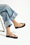 Olivia Cream Color Soft Non-Hurt Women's Beach Slippers Flipflops