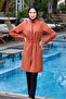 Full Covered Hijab Swimsuit Agata 8070 Cinnamon Remsa Swimsuit