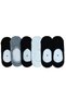 Children Ballerina Socks 6 Pairs Combed Cotton Toe Seamless Quality Silicone Tape Invisible Socks