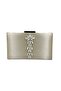 Skin Color Silver Case Silver Stone Satin Evening Bag Evening Bag Engagement Wedding Bag