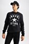 Slim Fit Crew Neck Printed Sweatshirt Z3242Az23Au - 3