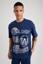 Fit NBA Golden State Warriors Licensed Oversize Fit Crew Neck 100% Cotton T-Shirt - 7