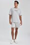 Comfort Fit Crew Neck Printed Short Sleeve Heavy Fabric T-Shirt A4003ax23hs - 8