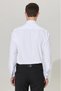 Ata Collar Black Button Slim Fit White Shirt - 6