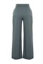 Indigo Yüksek Bel Wide Leg/Geniş Paça Pilili Dokuma Kumaş Pantolon TWOAW21PL0076 - 12