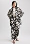 Palazzo Printed Satin Trousers Z9203az23sm - 5