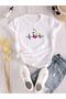White Rhythm Butterfly Printed Children's T-Shirt
