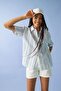 Oversize Fit Printed Short Sleeve Shirt A9133ax23sm