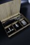 3-Piece Men's Necklace, Knitted Metal Chain and Leather Rope Special Gift Set - 4