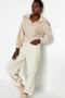 Beige Thessaloniki/Knitwear Look Polo Collar Zippered Regular/Normal Fit Knitted Sweatshirt TWOAW24SW00000