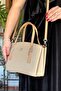 Medium Size Sports Classic Model 5 Compartment Women's Shoulder Bag 4030 Mink