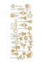 Christmas, Snow, Santa Claus, Deers, Gifts Themed Decorative Glass Sticker - 5