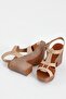 VENUS23027603Y PLATFORM HEEL LEATHER YOUNG WOMEN SANDALS - 5
