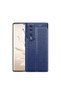 Huawei Honor 70 Case with Camera Protection Leather Look Stitching Detail Silicone Cover Niss