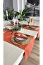 Royal Linen Textured Tile Cinnamon Short Runner 1 Piece (Napkin Not Included) - 3