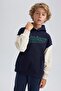 Boy's Oversize Fit Hooded Thick Sweatshirt A4461A823Au - 5