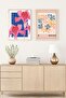 Artistic Set of 2 Paintings with Wooden Frame