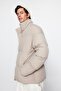 Taş Unisex Oversize Fit Dik Yaka Suya ve Rüzgara Dayanıklı Şişme Kışlık Mont TMNAW24MO00003 - 3