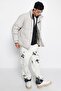 Stone Oversize Fit Stand Collar Winter down Coat Tmnaw24Mo00012 - 3