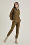 Quilted Leg Elastic Trousers