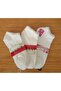 Women's White Booties Socks 3 Pairs Super Quality - 4