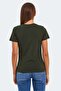 Korneli I Women's Slim Fit Khaki T-Shirt - 2