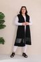 Long Viscose Combed Cotton Vest with Lace Detail - 6