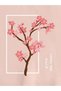 Women's 'Flower' Back Flower Tree Back Print Detailed Hooded Pocket Sweatshirt-Hoodie - 4
