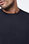 Anti-Sweating 100% Cotton Crew Neck Low Shoulder Oversize Wide Fit T-Shirt - 3